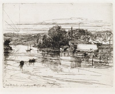 Desde el Puente en Cardigan de Francis Seymour Haden