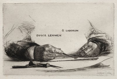 Manos grabado, 1865 de Francis Seymour Haden