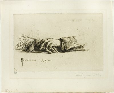 Manos cruzadas de Francis Seymour Haden