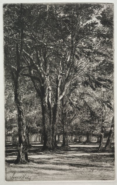 Jardines de Kensington (La Gran Placa) de Francis Seymour Haden