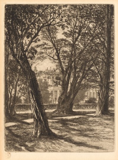 Jardines de Kensington, No. 1 Placa pequeña, 1859 de Francis Seymour Haden