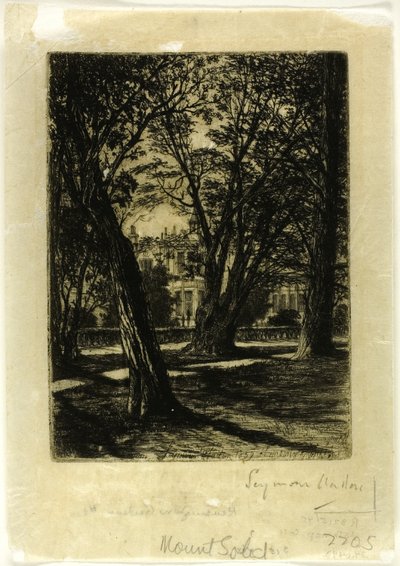 Jardines de Kensington, No. I (placa pequeña) de Francis Seymour Haden