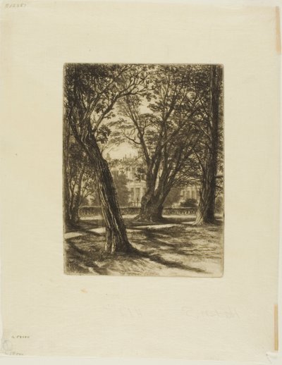 Jardines de Kensington, No. I (placa pequeña) de Francis Seymour Haden