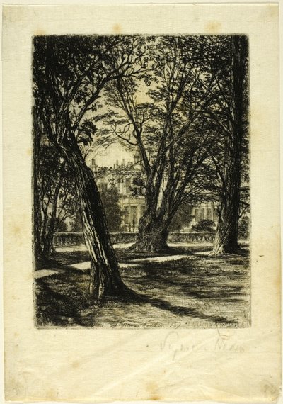 Jardines de Kensington, nº I (plato pequeño) de Francis Seymour Haden