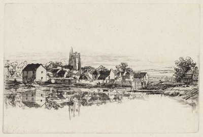 Ciudad de Kidwelly, 1859 de Francis Seymour Haden