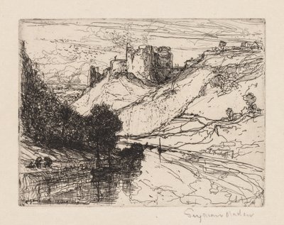 Castillo de Kilgaren, 1864 de Francis Seymour Haden