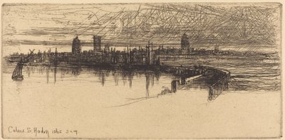 Pequeño muelle de Calais de Francis Seymour Haden
