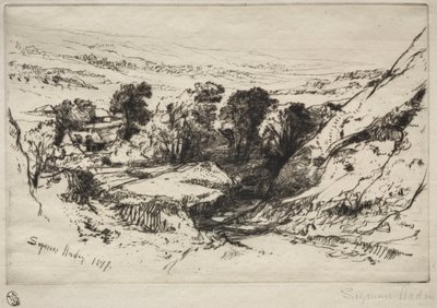 Nine Barrow Down de Francis Seymour Haden