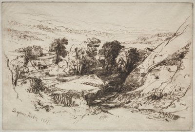 Nine Barrow Down de Francis Seymour Haden