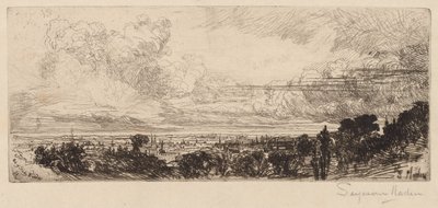 Fuera de la ventana del estudio de Francis Seymour Haden