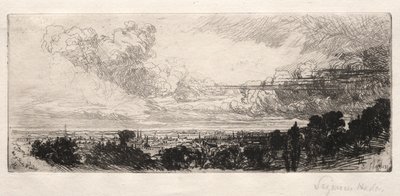 Fuera de la Ventana del Estudio de Francis Seymour Haden