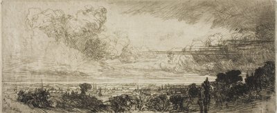Fuera de la ventana del estudio de Francis Seymour Haden