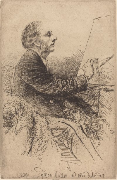 Autorretrato en el Caballete de Francis Seymour Haden