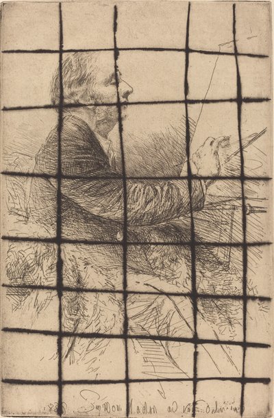 Autorretrato en el caballete de Francis Seymour Haden