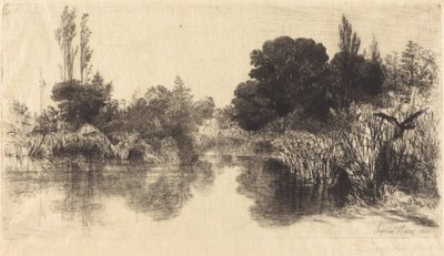 Estanque del Molino Shere (La Placa Mayor) de Francis Seymour Haden