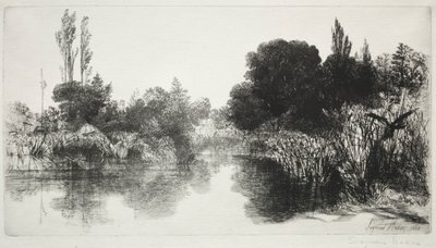 Shere Mill Pond, No. 11 La Gran Placa, 1860 y posteriores de Francis Seymour Haden