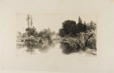 Estanque del Molino Shere, No. II (placa grande) de Francis Seymour Haden