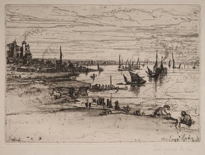 La posada, Purfleet, 1869 de Francis Seymour Haden