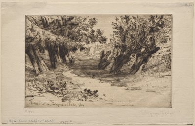 El paseo de los amantes (La segunda lámina) de Francis Seymour Haden