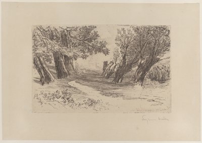 El paseo de los amantes, No. I, 1864 de Francis Seymour Haden