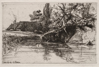 La Casa del Foso, 1865 de Francis Seymour Haden
