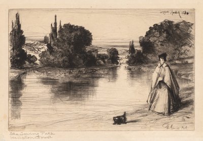 El camino de remolque, 1864 de Francis Seymour Haden