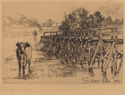 El vado del pueblo de Francis Seymour Haden