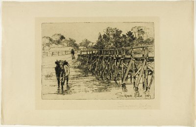El vado del pueblo de Francis Seymour Haden