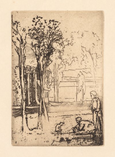 Granja de Tres Árboles, 1879 de Francis Seymour Haden