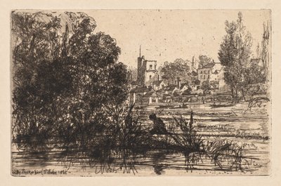Iglesia de Twickenham, 1865 de Francis Seymour Haden