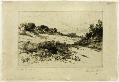 Colina del molino de viento, No. I de Francis Seymour Haden
