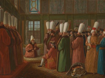 El Gran Visir da audiencia al embajador inglés de Francis Smith
