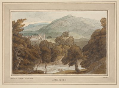 Ambleside, una vista cerca de Clappers Gate, Ambleside de Francis Towne