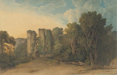 Castillo de Berry Pomeroy en el condado de Devon, 1775-1805 de Francis Towne