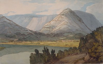 Grasmere desde la carretera de Rydal, 1786 de Francis Towne