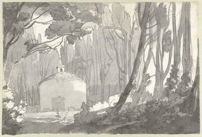 En el parque de la Villa Mondragone en Frascati de Francis Towne