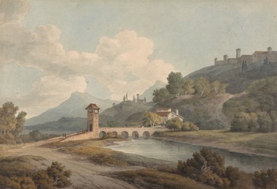 El puente moderno de Narni de Francis Towne