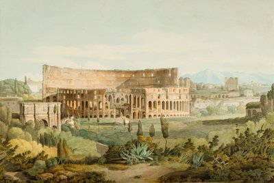 El Coliseo desde las colinas Caelian, 1799 de Francis Towne