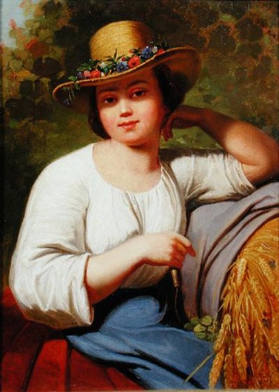 Retrato de una chica del campo de Francis Wheatley