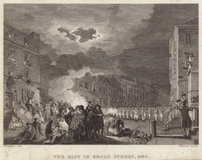 Disturbio en Broad Street en 1780 de Francis Wheatley