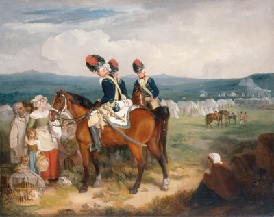 El campamento de Brighton, Escocia de Francis Wheatley