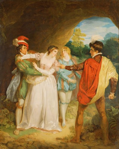 Valentín rescatando a Silvia de Proteo, de 