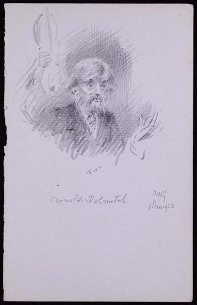 Retrato de Arnold Dolmetsch de Francis Wilfred Lawson