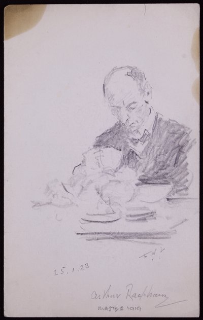 Retrato de Arthur Rackham de Francis Wilfred Lawson
