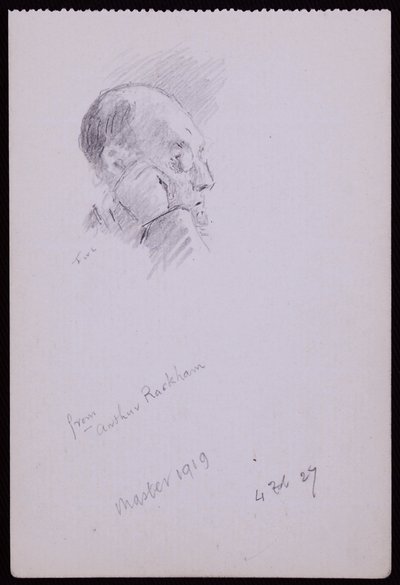 Retrato de Arthur Rackham de Francis Wilfred Lawson