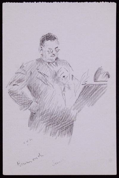 Retrato de Aubrey Hammond, c.1934 de Francis Wilfred Lawson