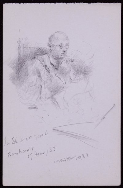 Retrato de Edwin Lutyens de Francis Wilfred Lawson