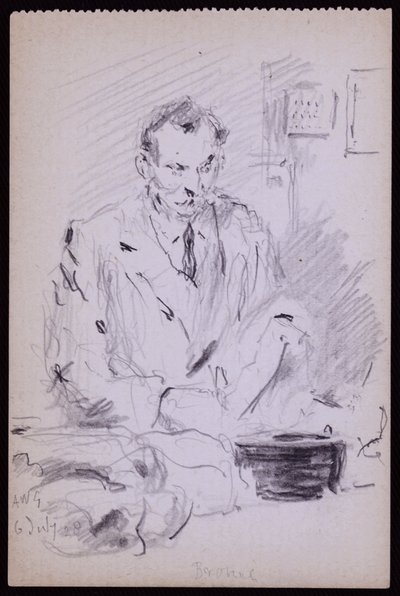 Retrato de Gilbert Bayes, c. 1928 de Francis Wilfred Lawson