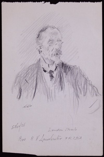 Retrato de HV Lanchester de Francis Wilfred Lawson