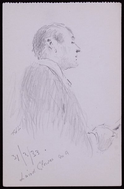Retrato de Laird Clowes de Francis Wilfred Lawson